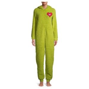 Grinch Holiday Christmas Pajamas Women’s Sleepwear Union Suit, Size 2XL